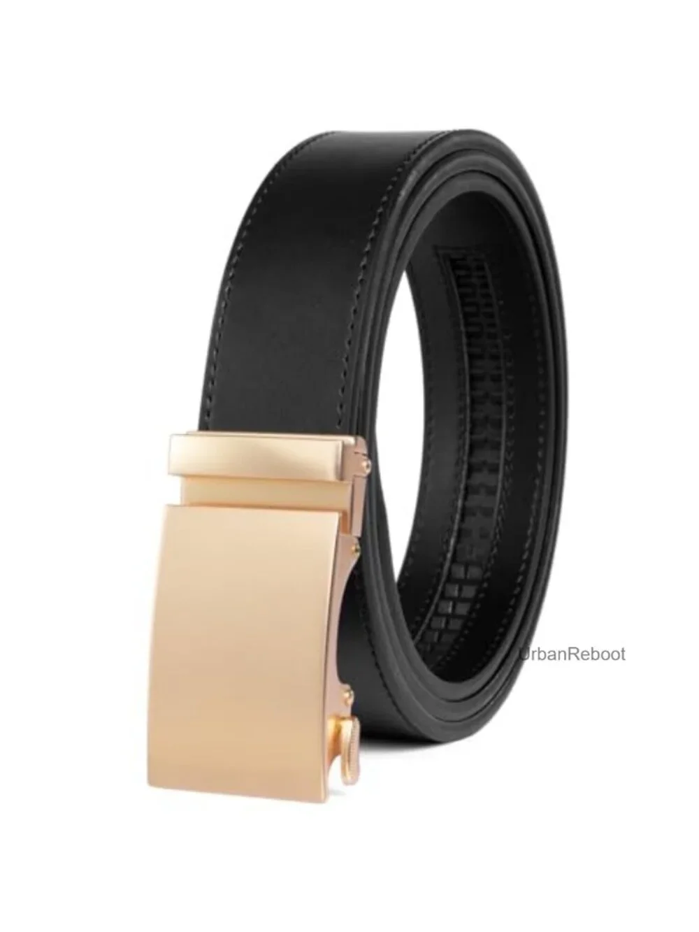 Genuine Leather Ratchet Belt for Men - Micro Adjustable 32 Slots